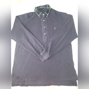 Ralph Lauren Blue Polo Shirt Cotton Blend Casual